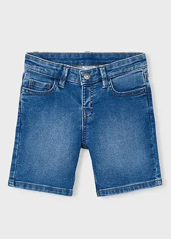 detal denim bermudy mayoral kieszeń tylna
