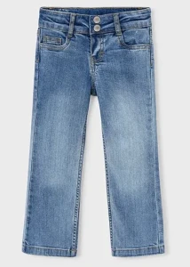 Spodnie jeansowe o kroju Flare dla dziewczynki Jasne Mayoral 26-03586-026