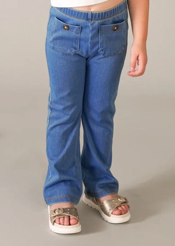 legginsy dziewczęce Mayoral medio denim przód