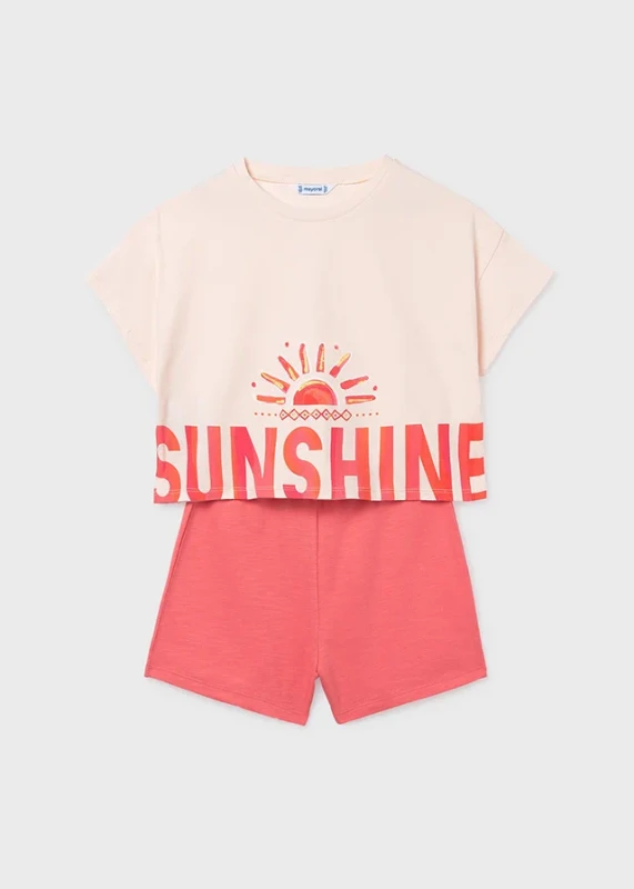 Komplet Sunshine Mayoral koszulka i szorty przód