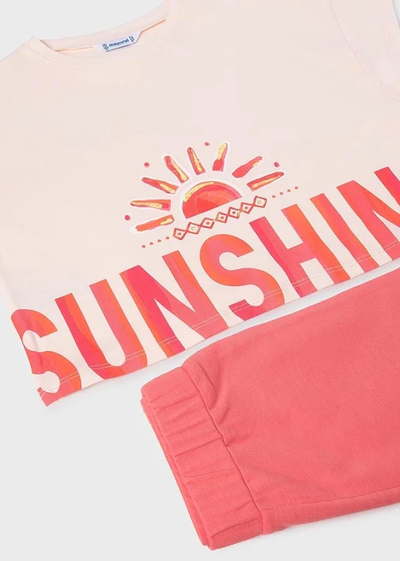 Komplet Sunshine Mayoral detal nadruku Sunshine
