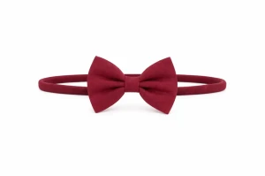 Opaska z kokardką BORDO gumka bordo
