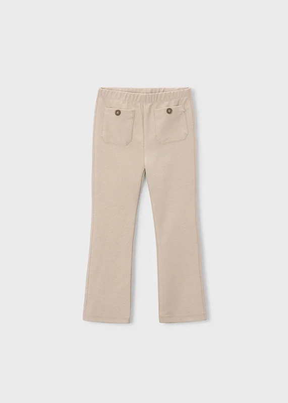 legginsy flare dla dziewczynki piaskowe mayoral tył