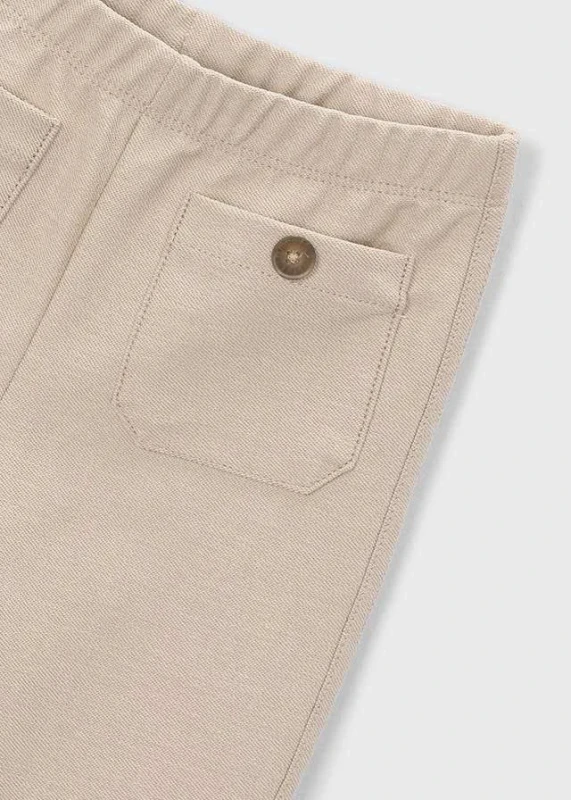 legginsy piaskowe dla dziewczynki mayoral detal kieszeń