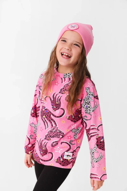 Longsleeve dziecięcy z kotami Hey Popinjay | Polska marka