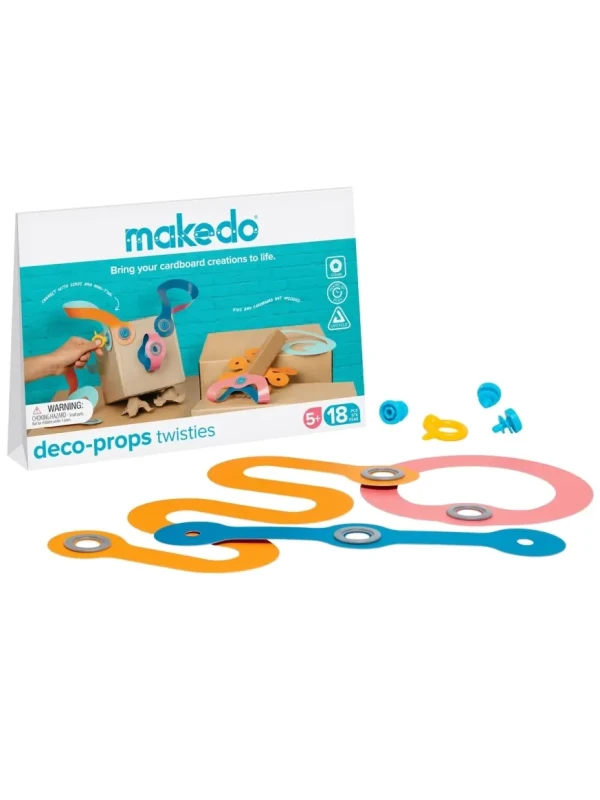 Zestaw kreatywny Makedo Deco-Props Twisties 18 elementów