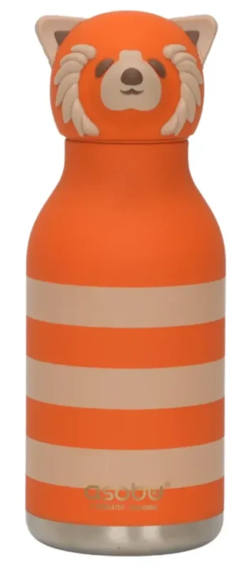 Butelka termiczna Asobu Bestie Czerwona Panda 460 ml ze słomką