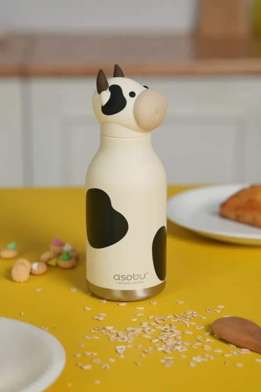Butelka termiczna dla dzieci Asobu Bestie krowa