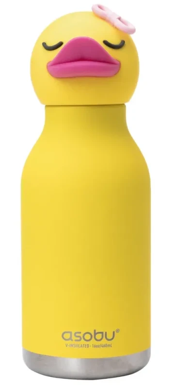 Butelka termiczna Asobu Bestie Kaczuszka 460 ml ze słomką