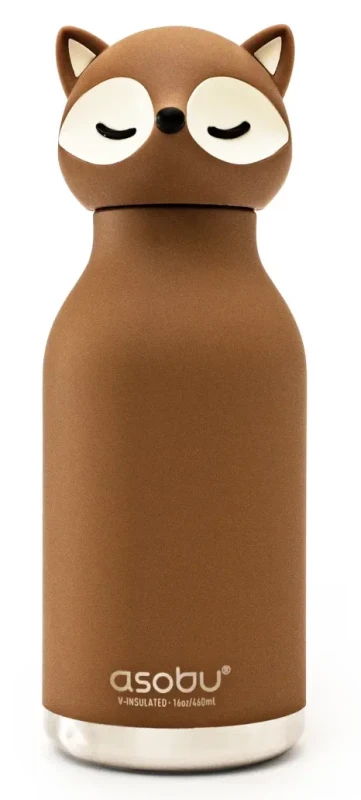 Butelka termiczna Asobu Bestie Lis 460 ml ze słomką