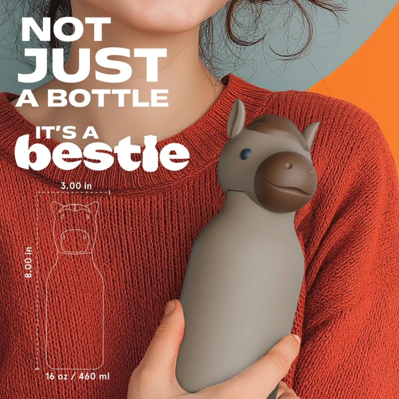 Butelka termiczna dla dzieci Asobu Bestie koń