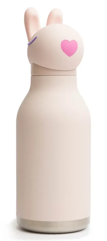 Butelka termiczna Asobu Bestie Królik 460 ml ze słomką