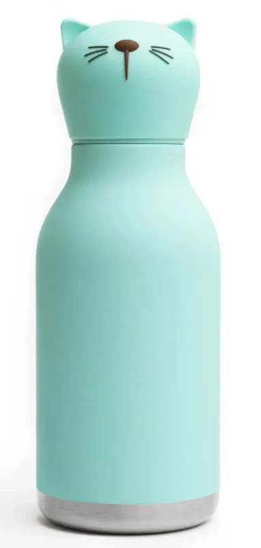 Butelka termiczna Asobu Bestie Kot 460 ml ze słomką