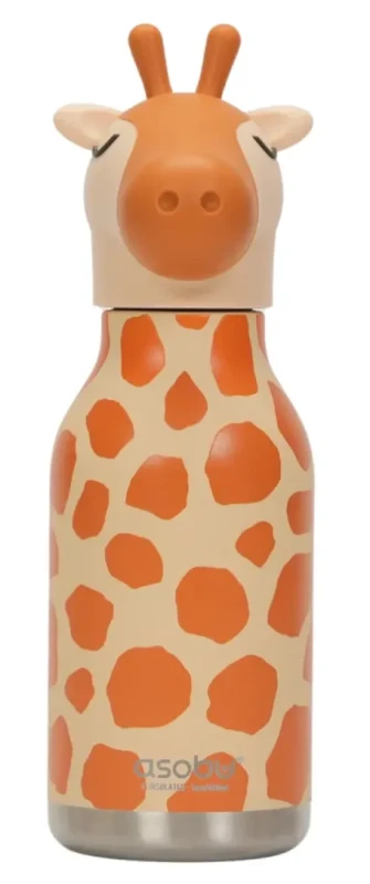Butelka termiczna Asobu Bestie Żyrafa 460 ml ze słomką