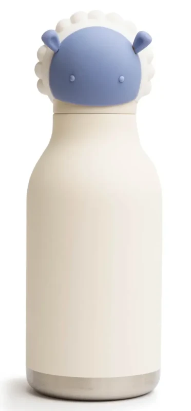 Butelka termiczna Asobu Bestie Biała Owca 460 ml ze słomką