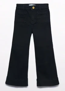 Spodnie jeansowe o kroju Bootcut dla dziewczynki Czarne Abel & Lula 26-05277-023