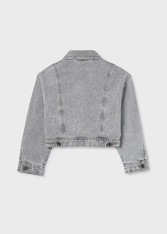 Kurtka jeansowa dla dziewczynki szara Mayoral | Denim