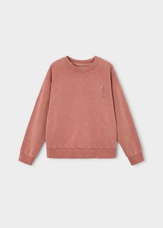 Bluza chłopięca Boston Kids x Mayoral – przód, kolor ceglsty