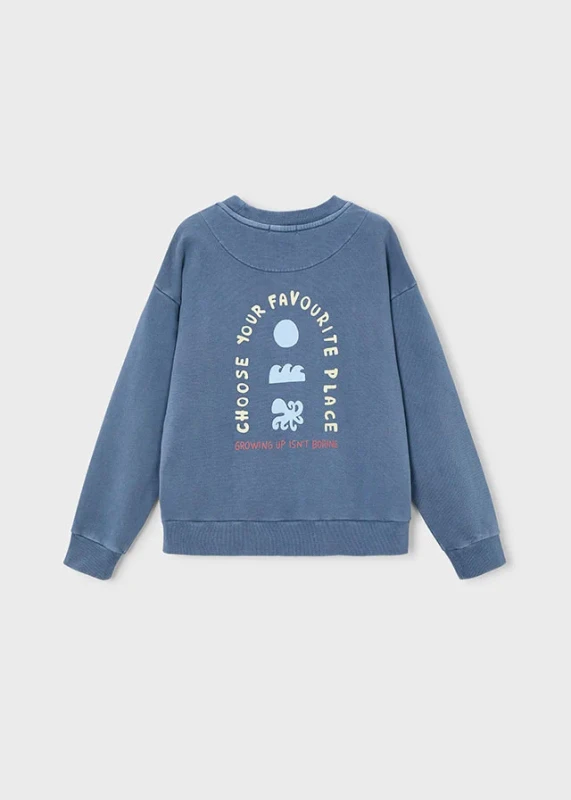 Bluza z marynarską ilustracją dla chłopca Boston x Mayoral – tył