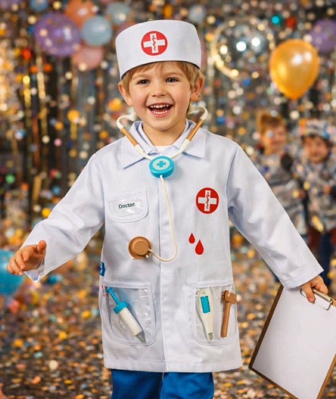Kostium lekarza dla dziecka z akcesoriami – strój doktora Souza!