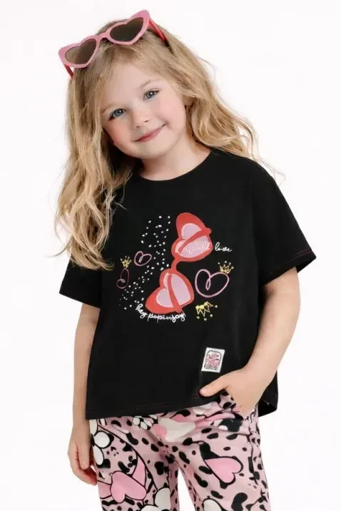 t-shirt z krótkim rękawem dla dziecka hey popinjay wild love stylizacja