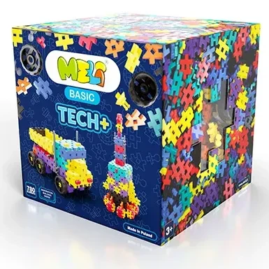 MELI Basic Tech+ 780 elementów – opakowanie największego zestawu
