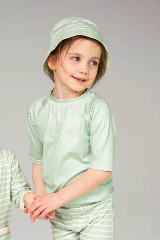 Dziecięcy t-shirt UV Ducksday Light Green UPF50+