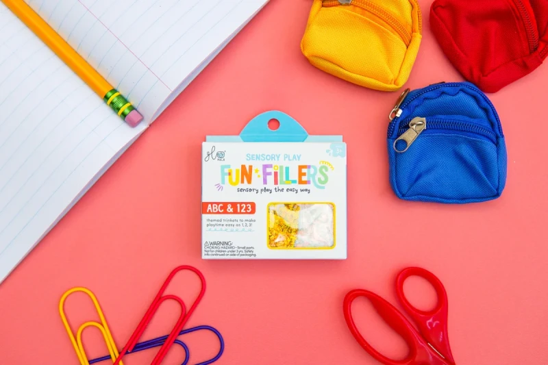 Zestaw Fun Fillers Glo Pals – brokaty i figurki sensoryczne