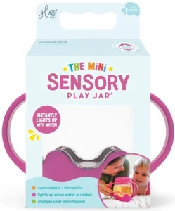 Mini słoik sensoryczny Świecący do napełnienia wodą Różowy 18 m+ Glo Pals