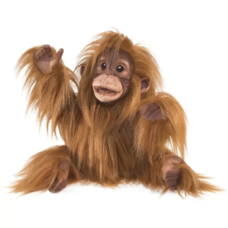 pacynka mały orangutan Folkmanis realistyczna maskotka