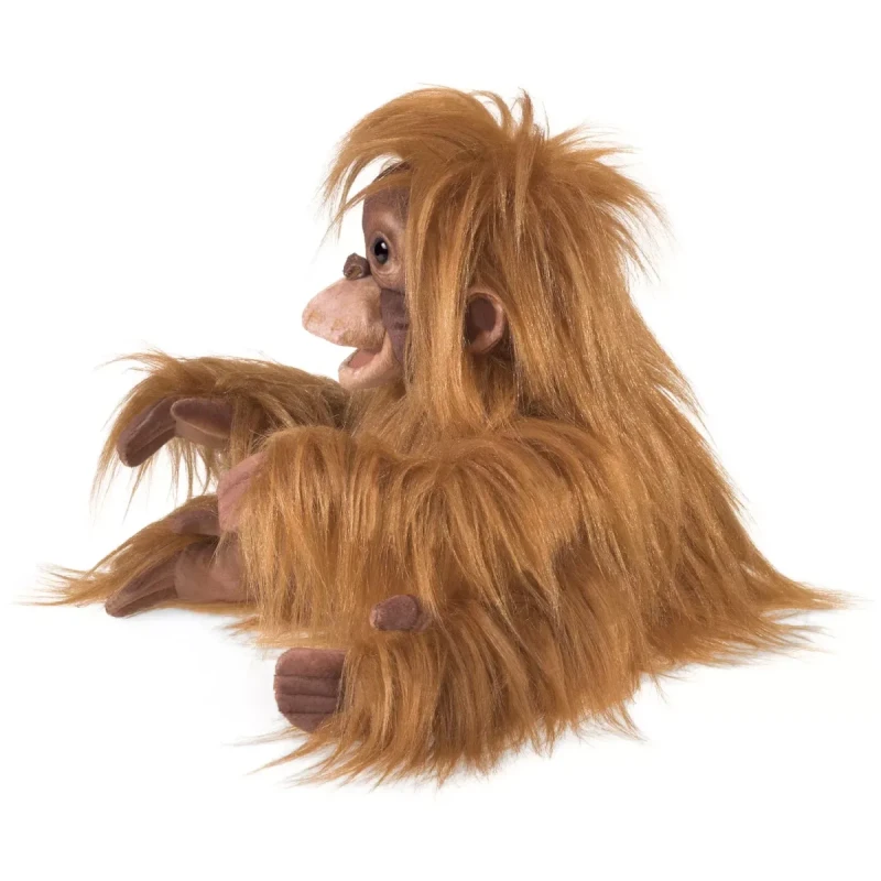 pacynka orangutan widok z boku miękka zabawka