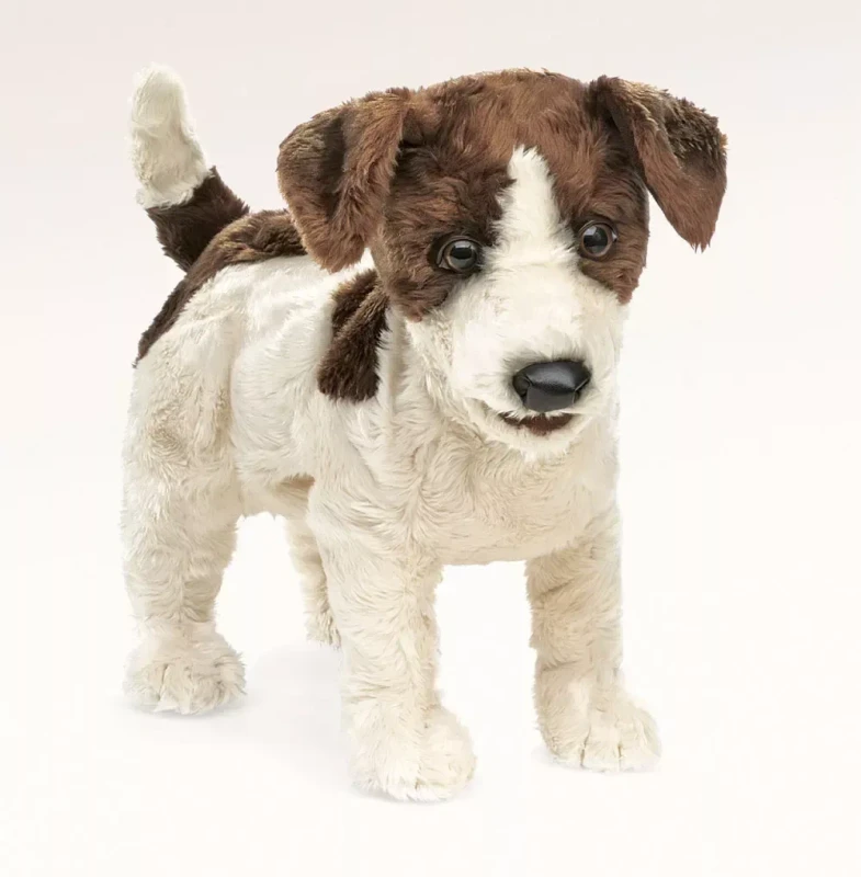 pacynka pies jack russell widok z przodu