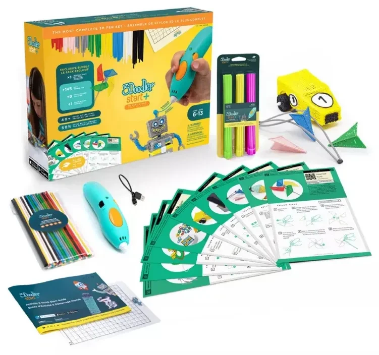 Długopis do druku 3D dla dzieci 3Doodler Start Plus zestaw rozszerzony z wkładami