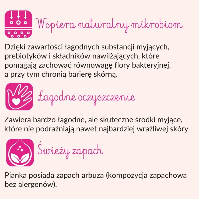 Pianka do mycia rączek SYLVECO dla dzieci – wsparcie naturalnego mikrobiomu skóry