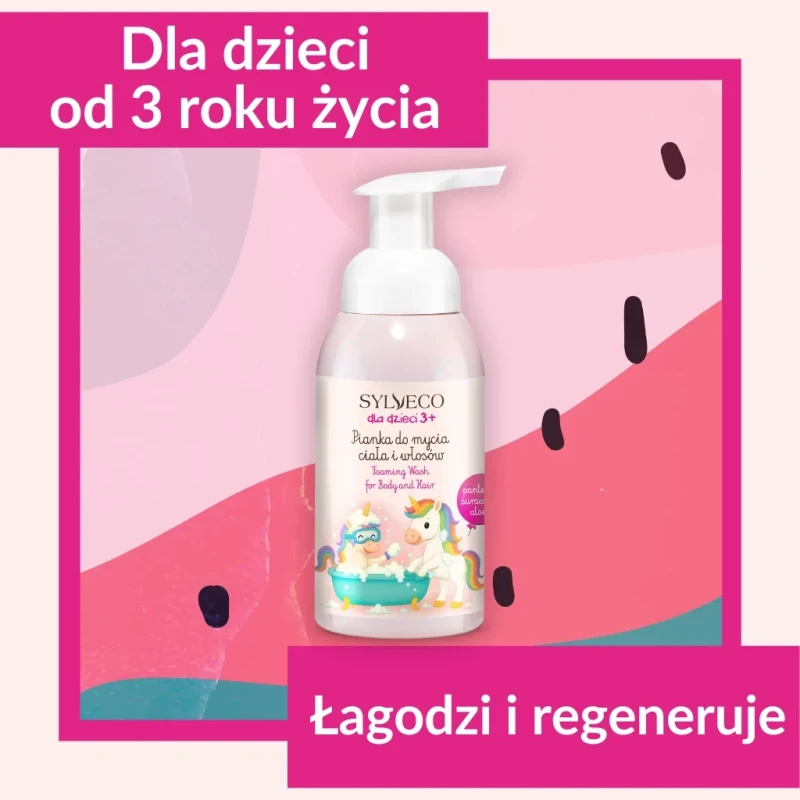 Naturalna pianka do mycia ciała i włosów dla dzieci od 3 roku życia SYLVECO