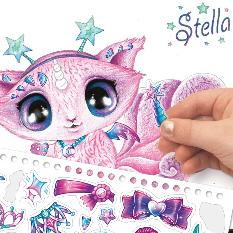 Szkicownik magiczne zwierzątka Nebulous Stars 30 stron do rysowania
