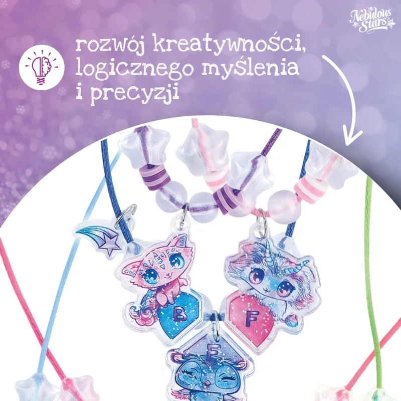 Naszyjniki przyjaźni dla dziewczynki Nebulous Stars