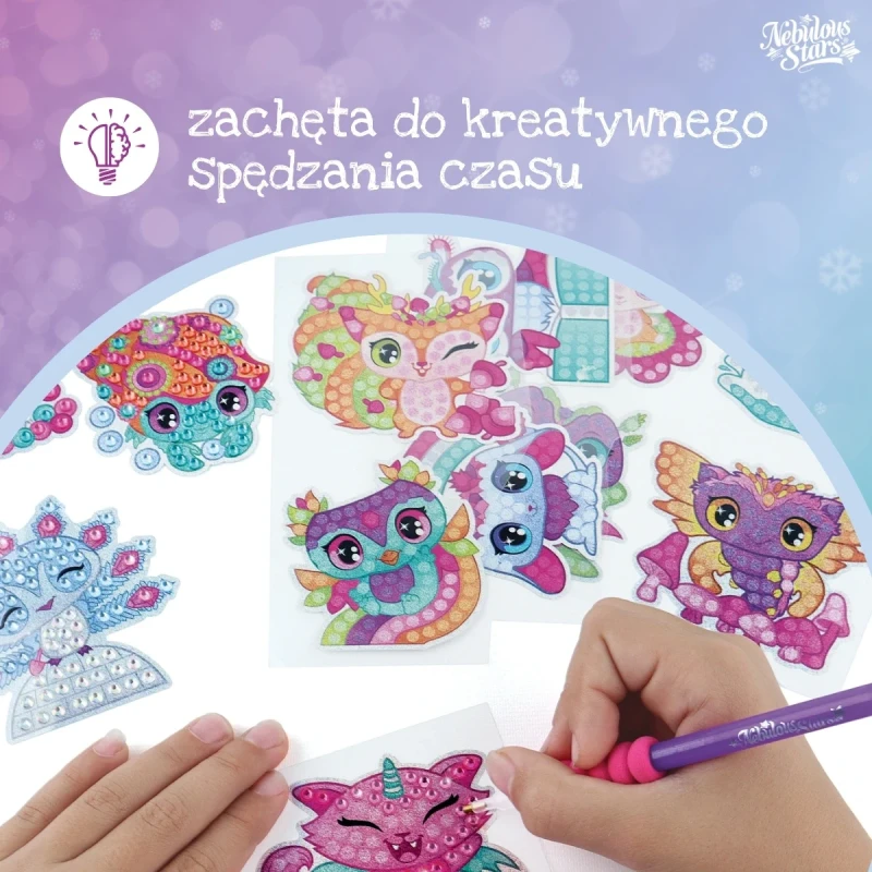 Zestaw DIY z kryształkami do ozdabiania naklejek dla dzieci