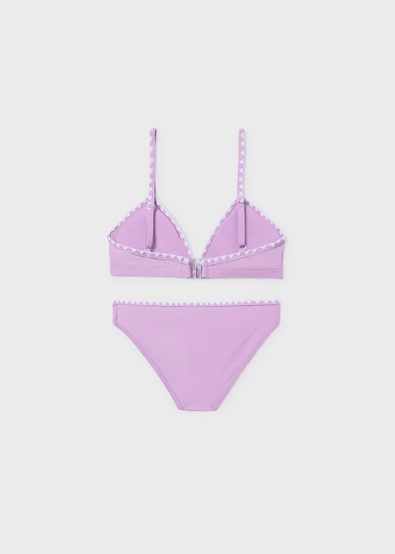 Liliowe bikini dziewczęce Mayoral 26-06775-024 tył komplet dwuczęściowy