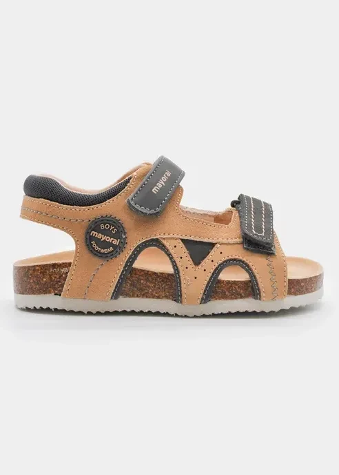 Sandałki chłopięce camel Mayoral 26-43775-084 zapinane na rzep
