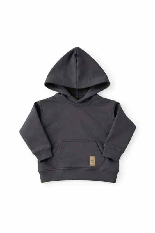 grafitowa bluza dziecięca hoodie TUSS bawełniana bluza z kapturem