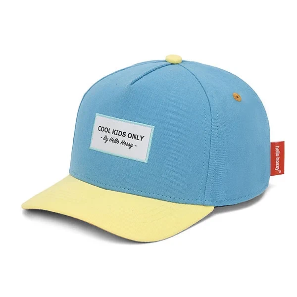 czapka z daszkiem dla dzieci Hello Hossy Mini Sunny Blue niebieska czapka dziecięca