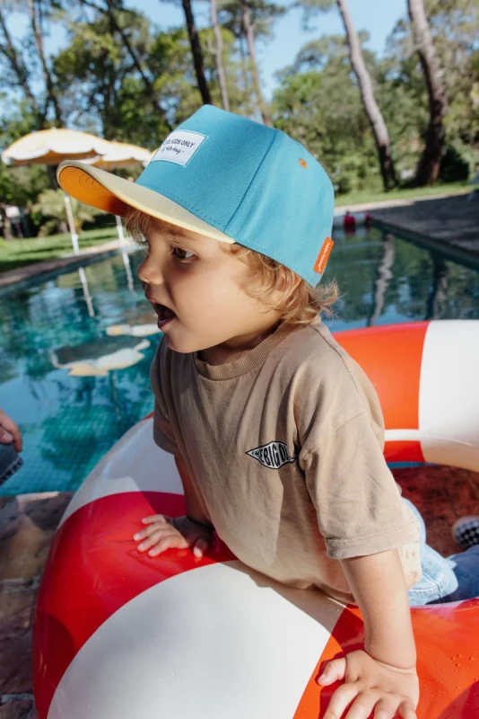 czapka z daszkiem Hello Hossy Mini Sunny Blue dla chłopca letnia czapka dziecięca