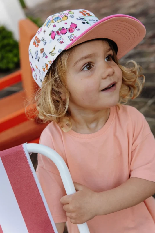 czapka z daszkiem Hello Hossy Fresh Juice dla dziewczynki letnia czapka dziecięca