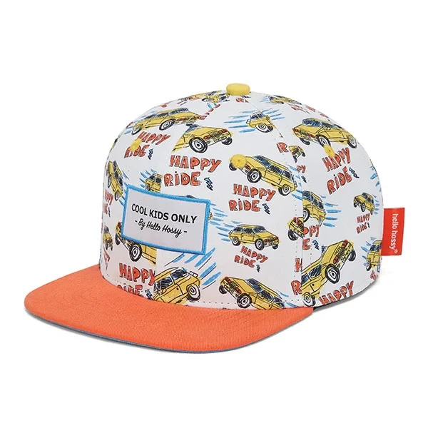 czapka z daszkiem dla dzieci Hello Hossy Happy Ride czapka dziecięca z samochodami