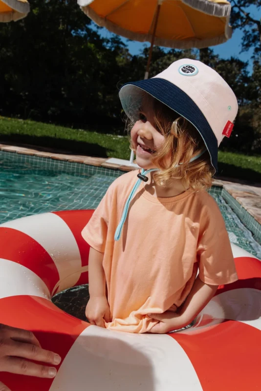 Kapelusz letni dla dzieci Hello Hossy Mini Soap granatowe rondo