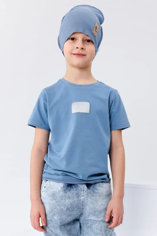 T-Shirt Niebieski TUSS – Bawełniana Koszulka Dziecięca