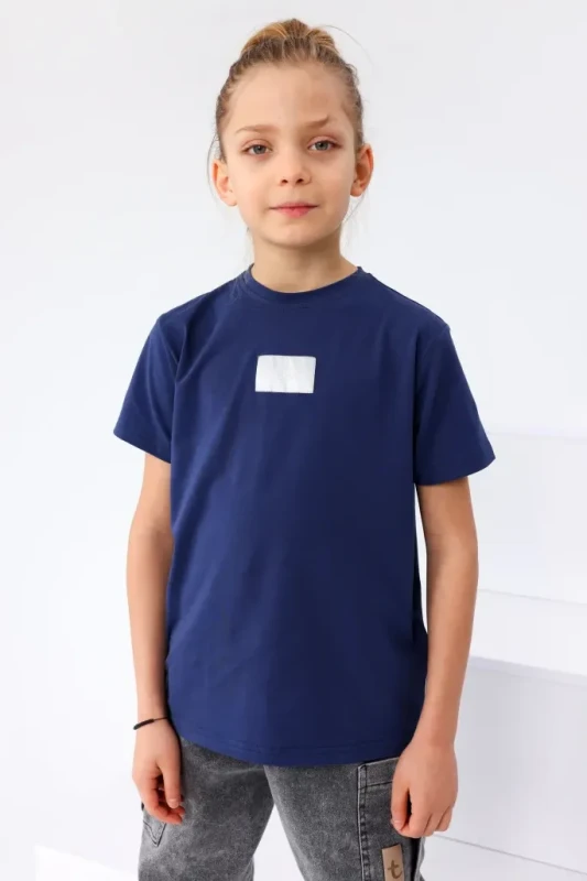 T-Shirt Granatowy TUSS – Bawełniana Koszulka Dziecięca