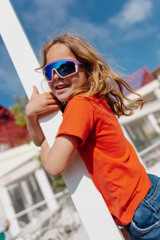 Sportowe okulary przeciwsłoneczne dla dzieci UV400 Plany Milo Hello Hossy