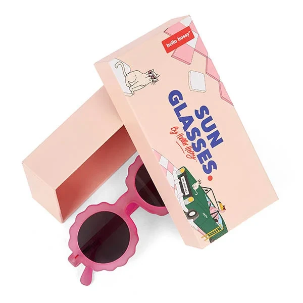 Okulary Hello Hossy Chamy Fuchsia w pudełku producenta